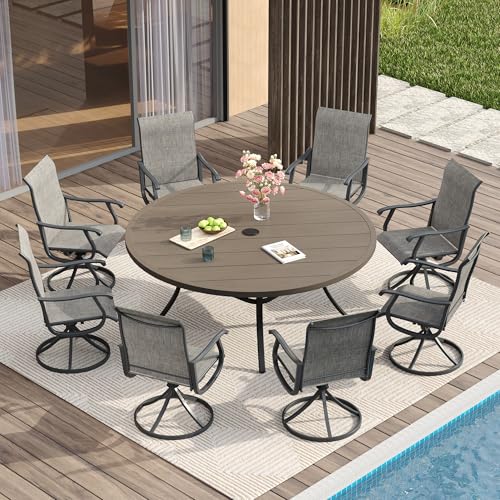 Grey Wood Grain Table/ Grey Chairs