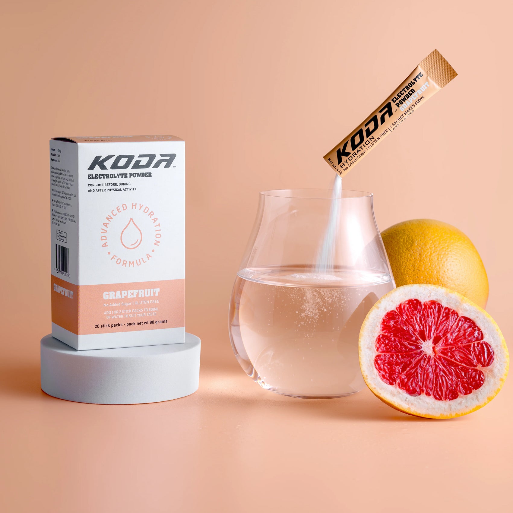 KODA Electrolyte Stick - Fast Hydration & Energy Boost with Essential Minerals | Perfect for Workouts, Travel & Daily Hydration