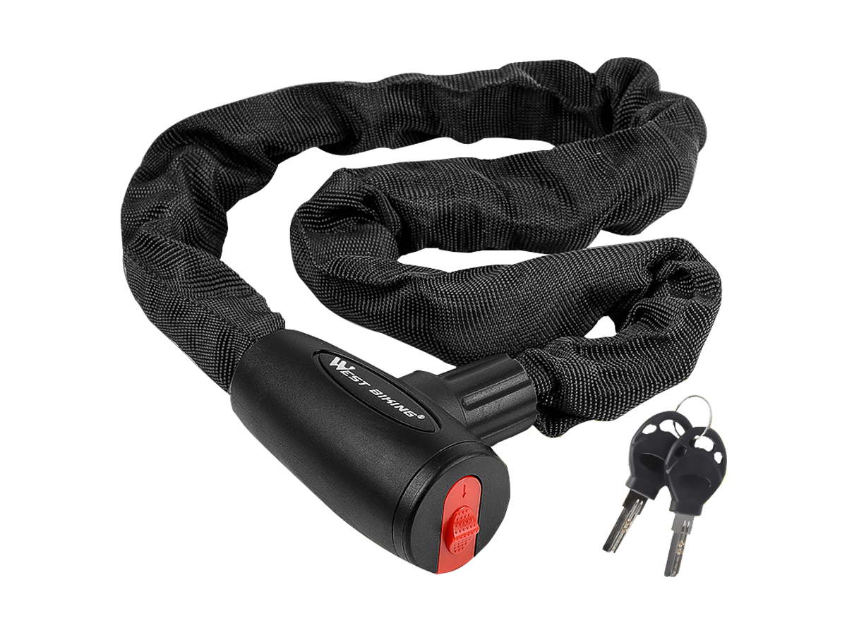 High Security Chain Lock for Bikes, Motorcycles & Gates - Heavy Duty Anti-Theft Steel Padlock with Key - Perfect for Outdoor, Garage & Home Security