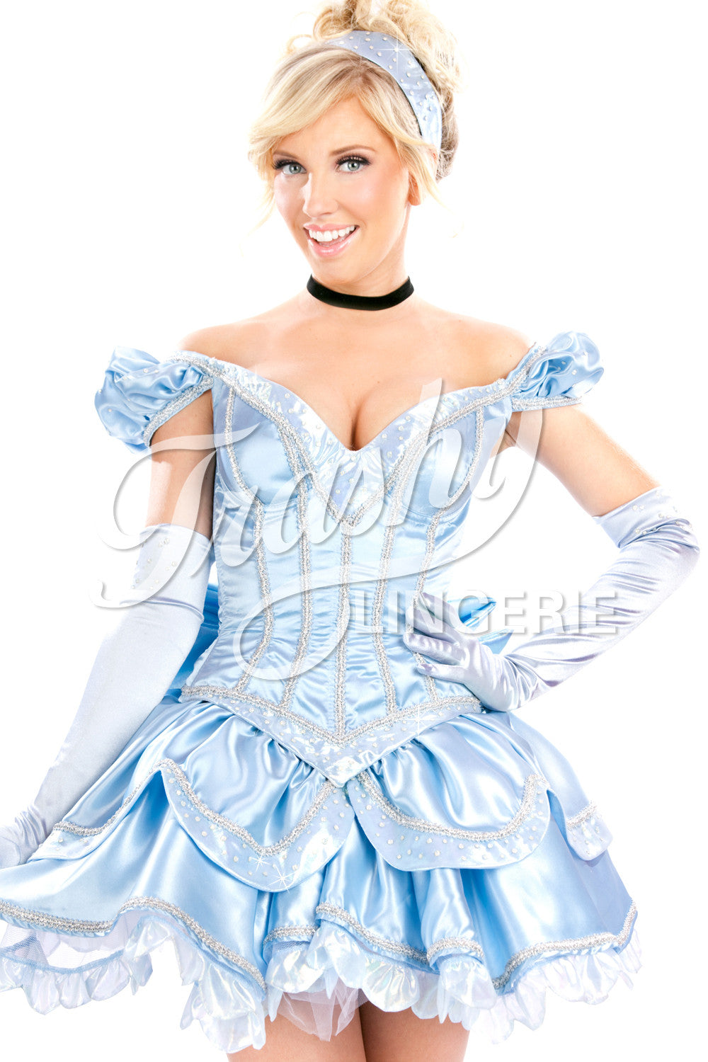 Paris Cinderella Corset - Elegant Waist Trainer for Women, Vintage Lace Up Bustier, Shapewear for Wedding & Cosplay, Perfect for Costume Parties & Burlesque Shows