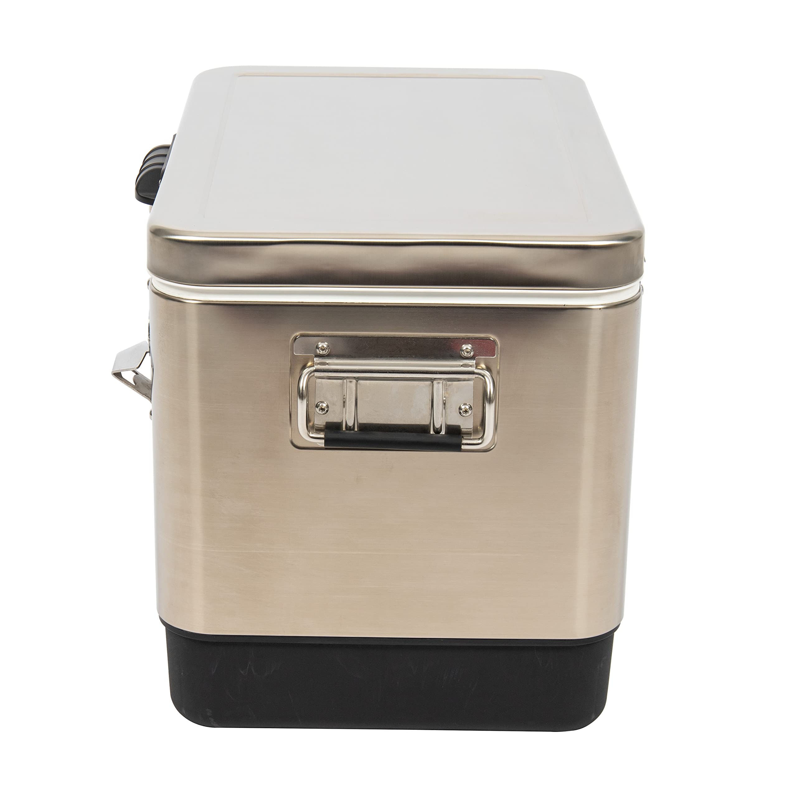 Tommy Bahama 54 Quart Stainless Steel Cooler with Bottle Opener - Portable Ice Chest for Beach, Camping, Tailgating & Outdoor Adventures