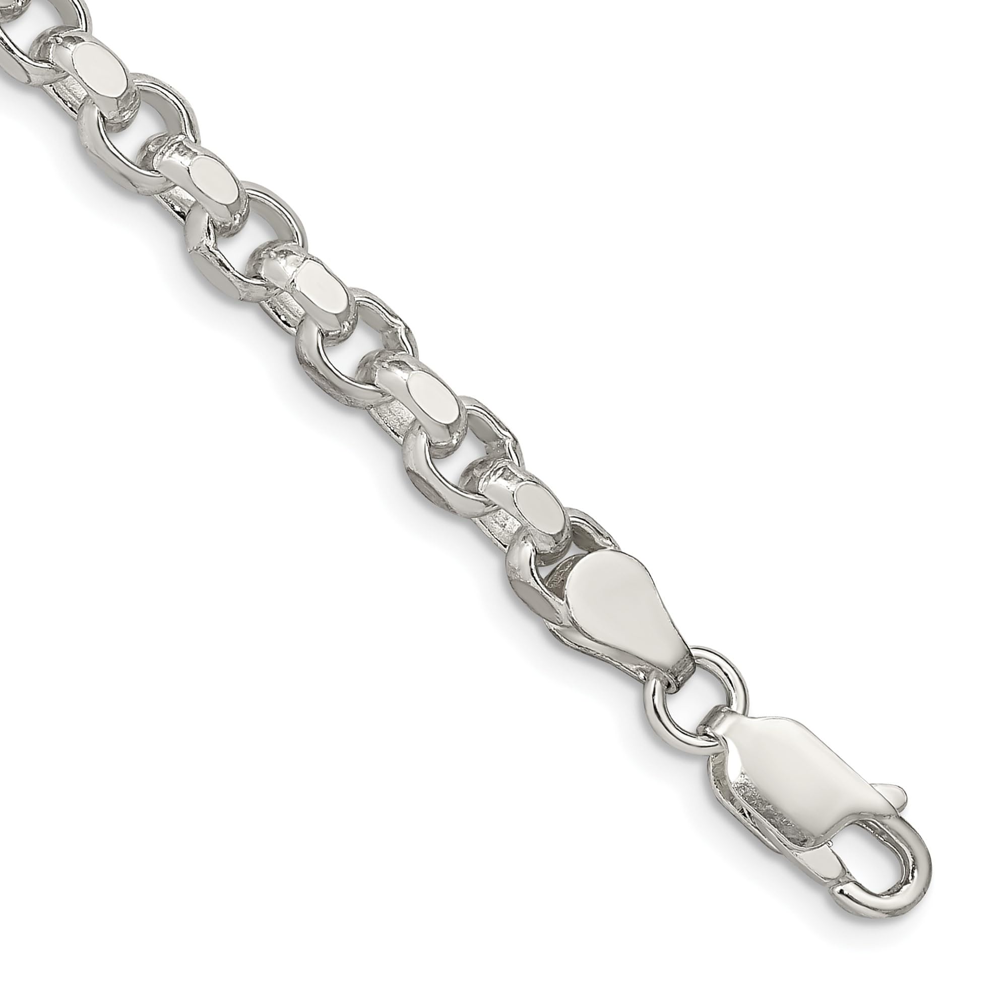 IceCarats 925 Sterling Silver 4mm Cable Link Chain Bracelet for Women - Dainty & Elegant Jewelry Gift for Birthday, Anniversary & Everyday Wear
