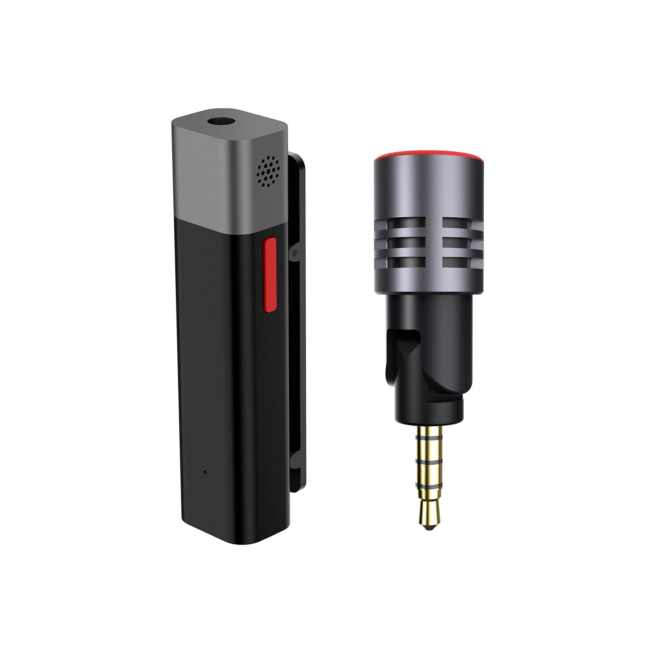 SabineTek SmartMike+ Wireless Bluetooth Microphone with Unidirectional Mic - Rechargeable, Noise Cancelling, Hands-Free for GoPro, Canon Camera, iPhone & Android (Black) - Perfect for Vlogging, Live Streaming, and Outdoor Recording
