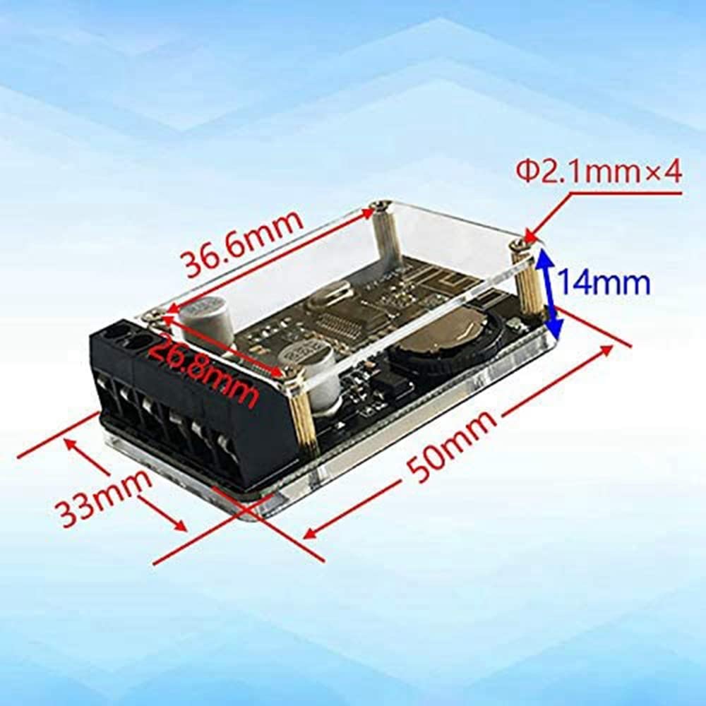 Oikabio 10W-20W Bluetooth Stereo Audio Amplifier Board Module - 12V/24V High Power Lossless Sound for Car Speakers, Home Theater, DIY Projects (2 Pack) - Perfect for Car Audio Upgrades, Home Entertainment Systems & DIY Electronics