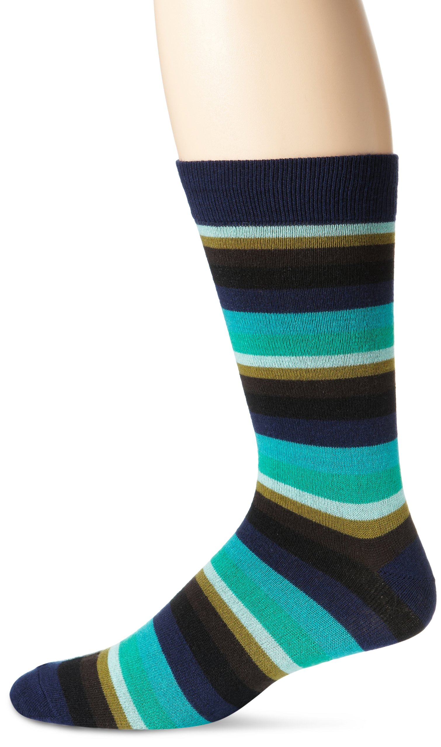 K. Bell Men's Arrow Stripe Wool Crew Socks - Warm Winter Socks for Hiking, Outdoor Activities & Casual Wear