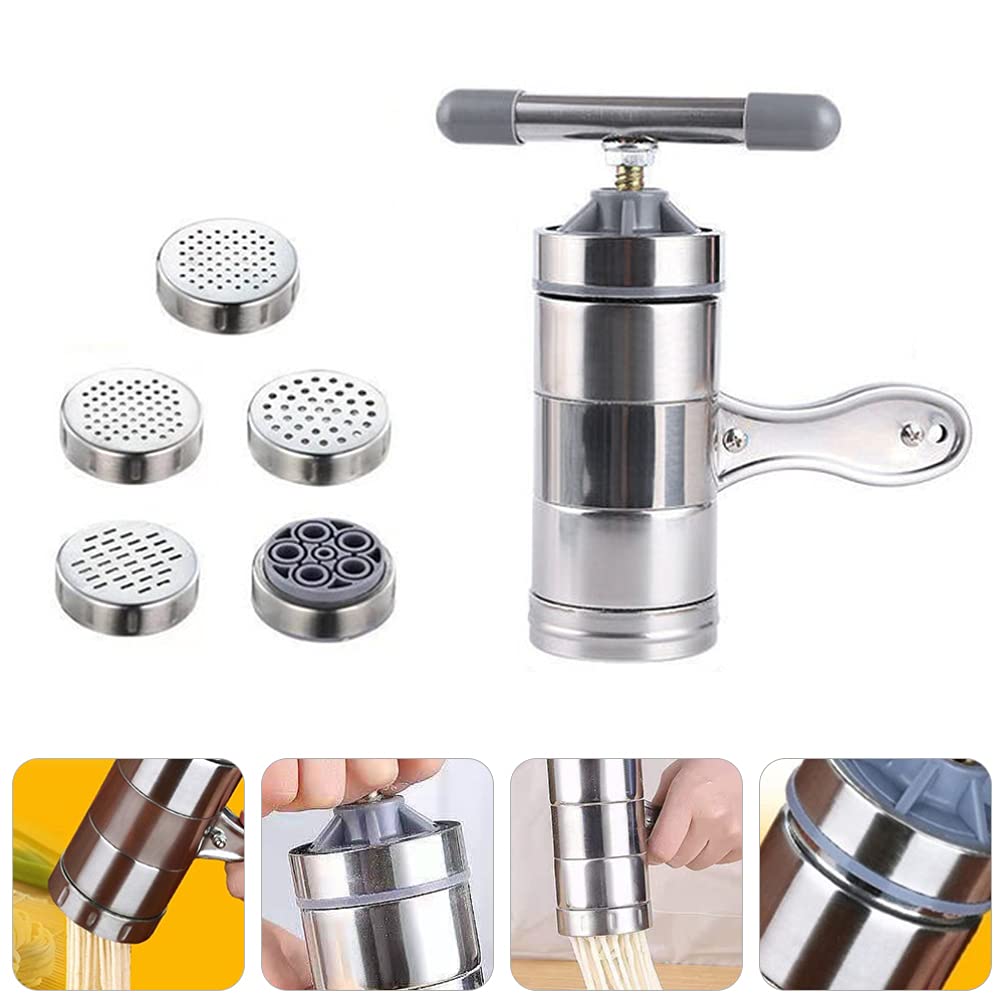 DOITOOL Manual Pasta Maker - Stainless Steel Noodle Press Machine for Homemade Italian Pasta, Dumplings & Potato Press - Kitchen Gadget for Fresh Pasta & Orange Juice Extraction