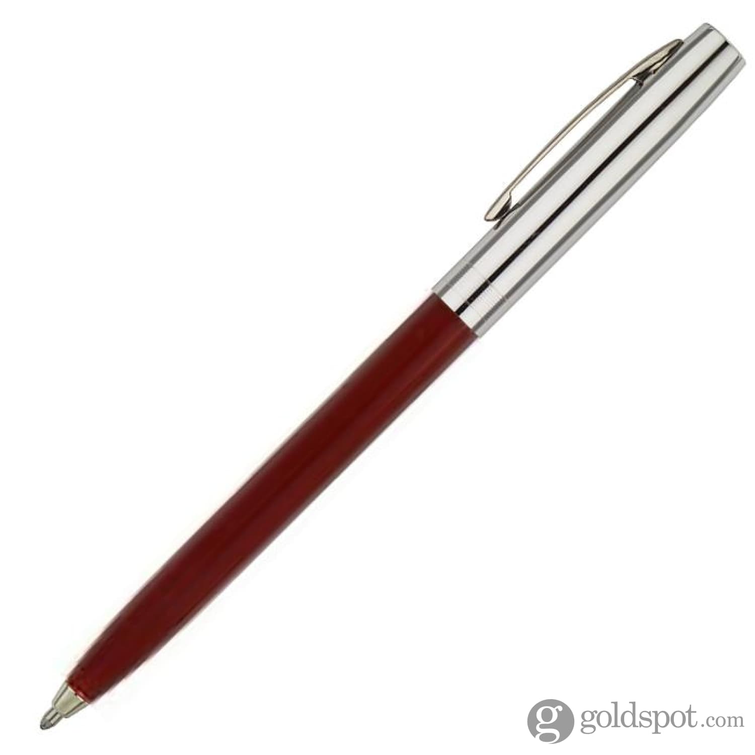 Fisher Space Cap O Matic Ballpoint Pen - Burgundy with Chrome Trim - Premium Writing Instrument for Office, School & Gift Giving