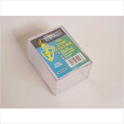 2-Pack 100-Count Clear Plastic Storage Boxes - Perfect for Organizing Office Supplies, Craft Materials, and Small Household Items