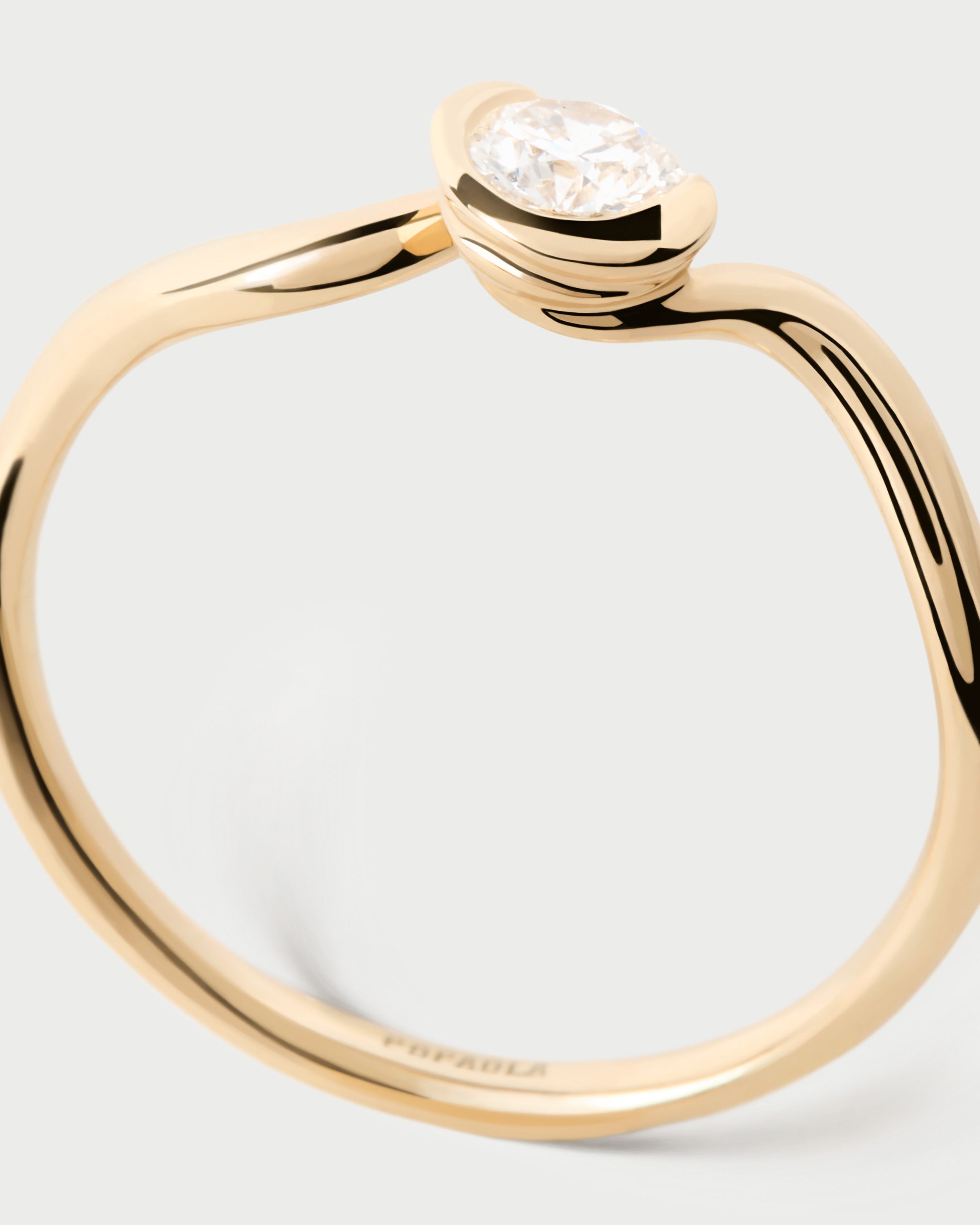 Exquisite 14K Gold Diamond Ring for Women - Elegant Delia Wedding Band, Anniversary Gift, Engagement Jewelry - Perfect for Special Occasions & Everyday Luxury
