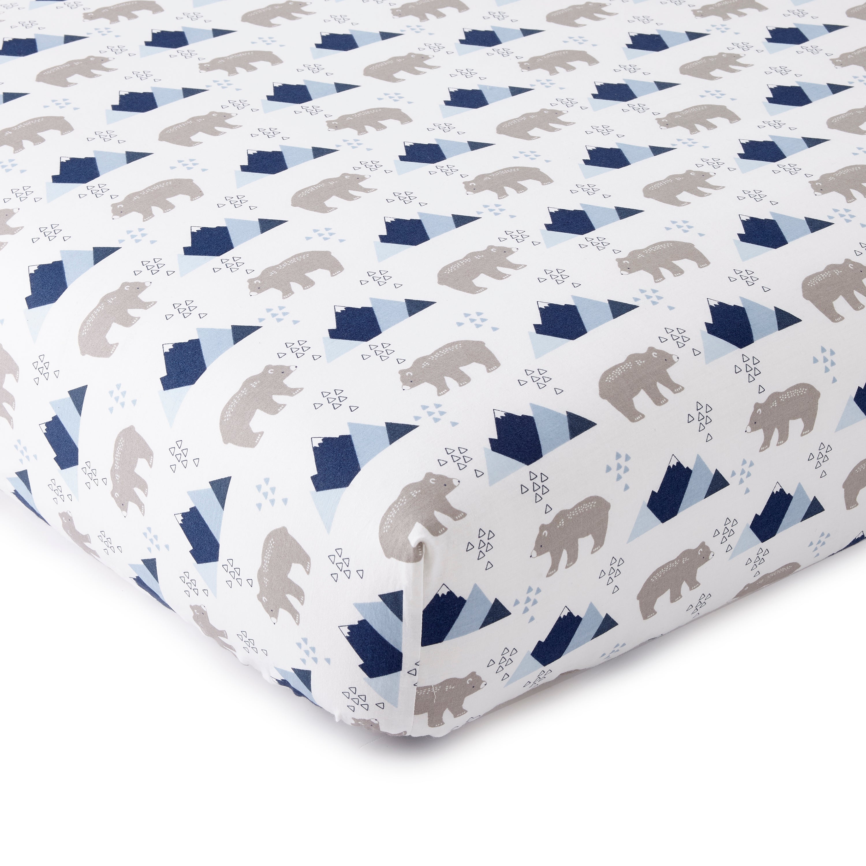 Organic Cotton Trail Mix Print Crib Fitted Sheet Set of 2 - Soft Baby Bedding for Nursery, Daycare & Travel - Breathable Hypoallergenic Crib Sheets for Boys & Girls
