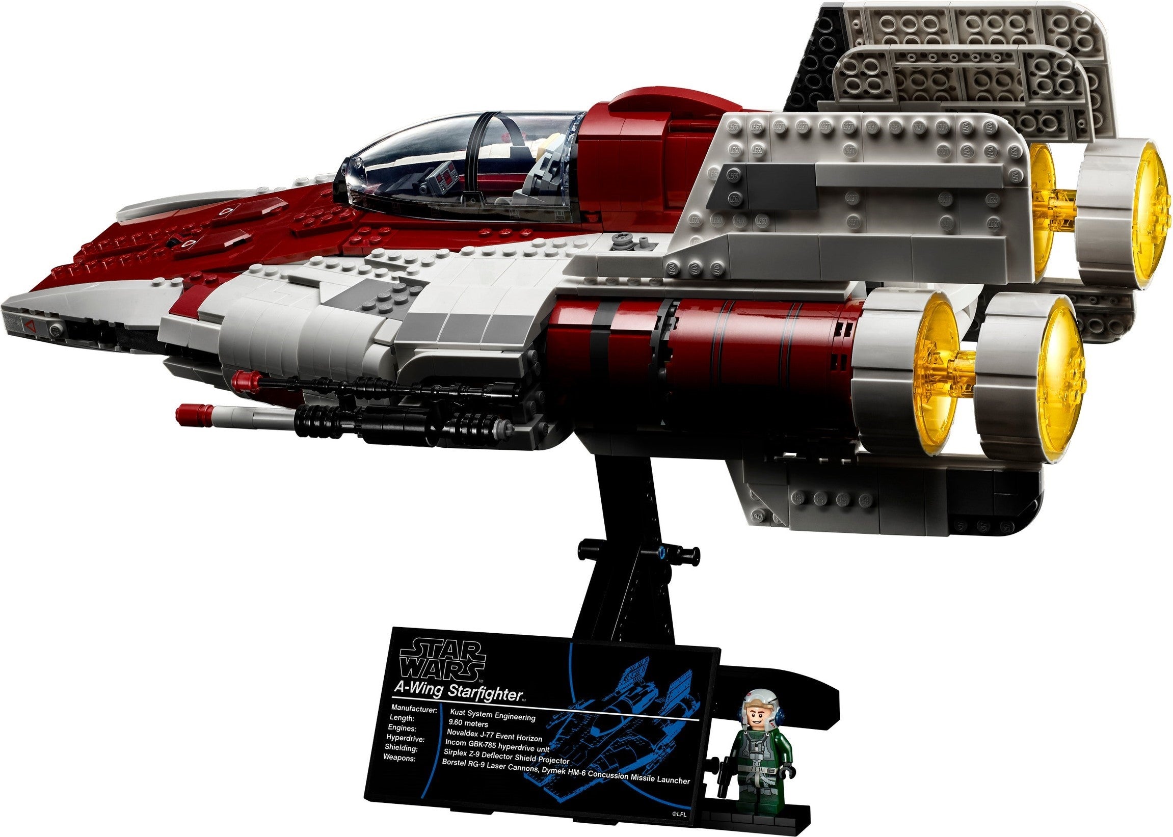 LEGO 75275 Star Wars A-Wing Starfighter Building Kit – Ultimate Collector Series for Adults & Kids – Perfect for Display, Gifts & Star Wars Fans