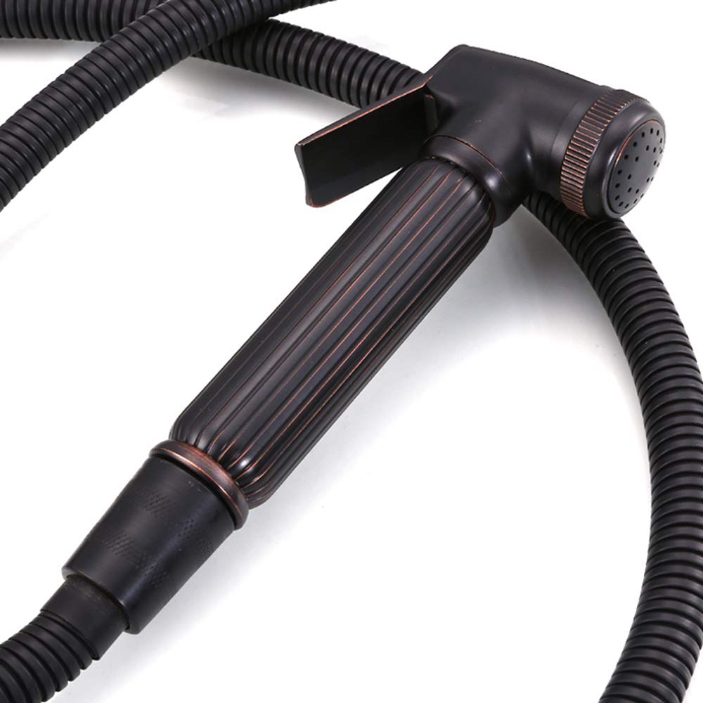MAXTED Brass Handheld Bidet Sprayer with Cold Water - Wall Mounted Pressure Sprayer Toilet Accessory for Personal Hygiene - Perfect for Bathroom, RV, and Travel Use