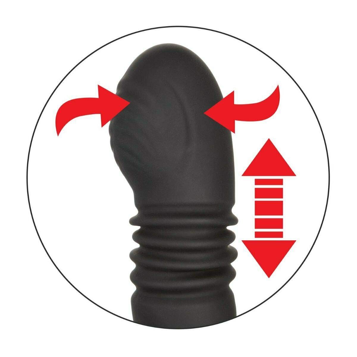 Premium Silicone Thrusting Rotating Anal Plug - Prostate Massager & Vibrator for Men | G-Spot & P-Spot Stimulation | Adult Toys for Couples & Solo Play