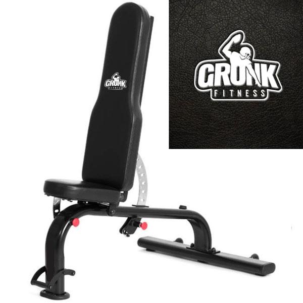 Gronk Fitness FID Commercial Weight Bench - Adjustable Incline Decline Flat Workout Bench for Home & Gym Strength Training - Perfect for Dumbbell Press, Chest Exercises & Full-Body Workouts