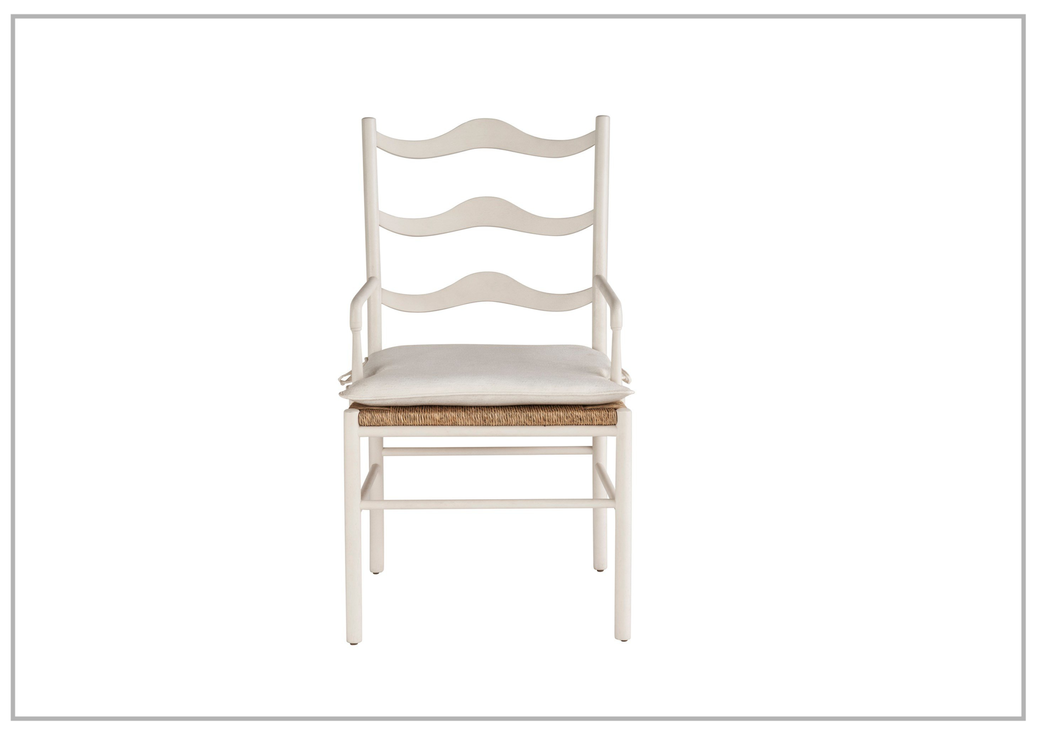 Universal Morada White Metal Arm Chair - Modern Dining & Living Room Furniture for Home, Office, and Outdoor Use