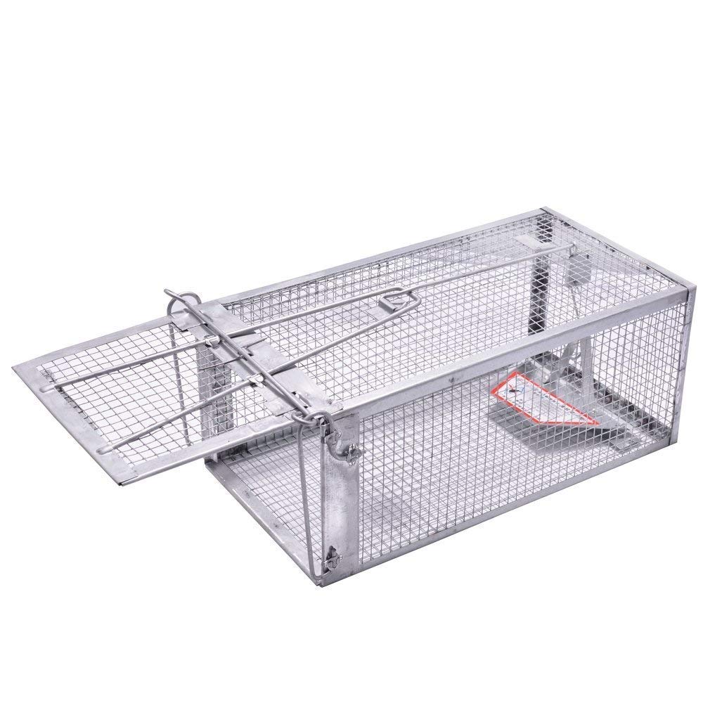 Humane Live Animal Chipmunk Trap - 1 Door Small Rodent Cage for Mice, Rats & Squirrels | Indoor & Outdoor Use | Perfect for Gardens, Farms & Home Pest Control
