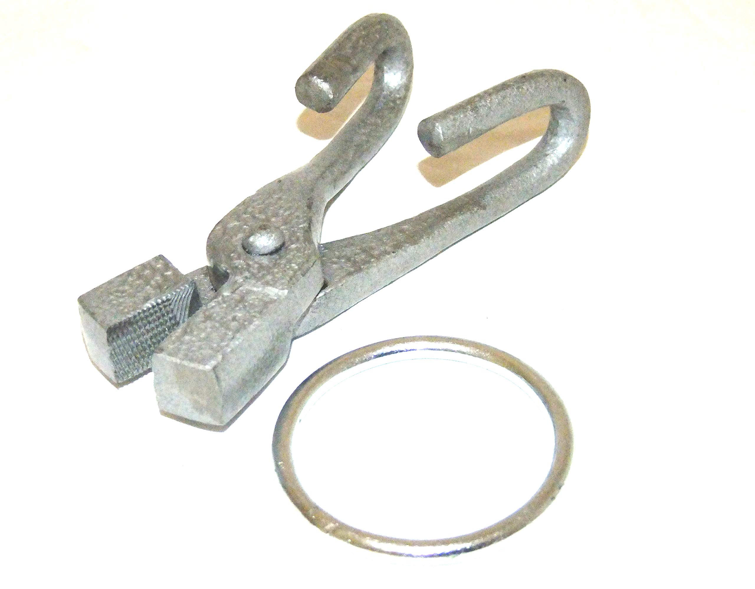Heavy Duty Draw Tongs for Wire Pulling - Professional Wire Drawing Pliers with Pull Ring - Perfect for Jewelry Making, Metal Crafting, and Electrical Work