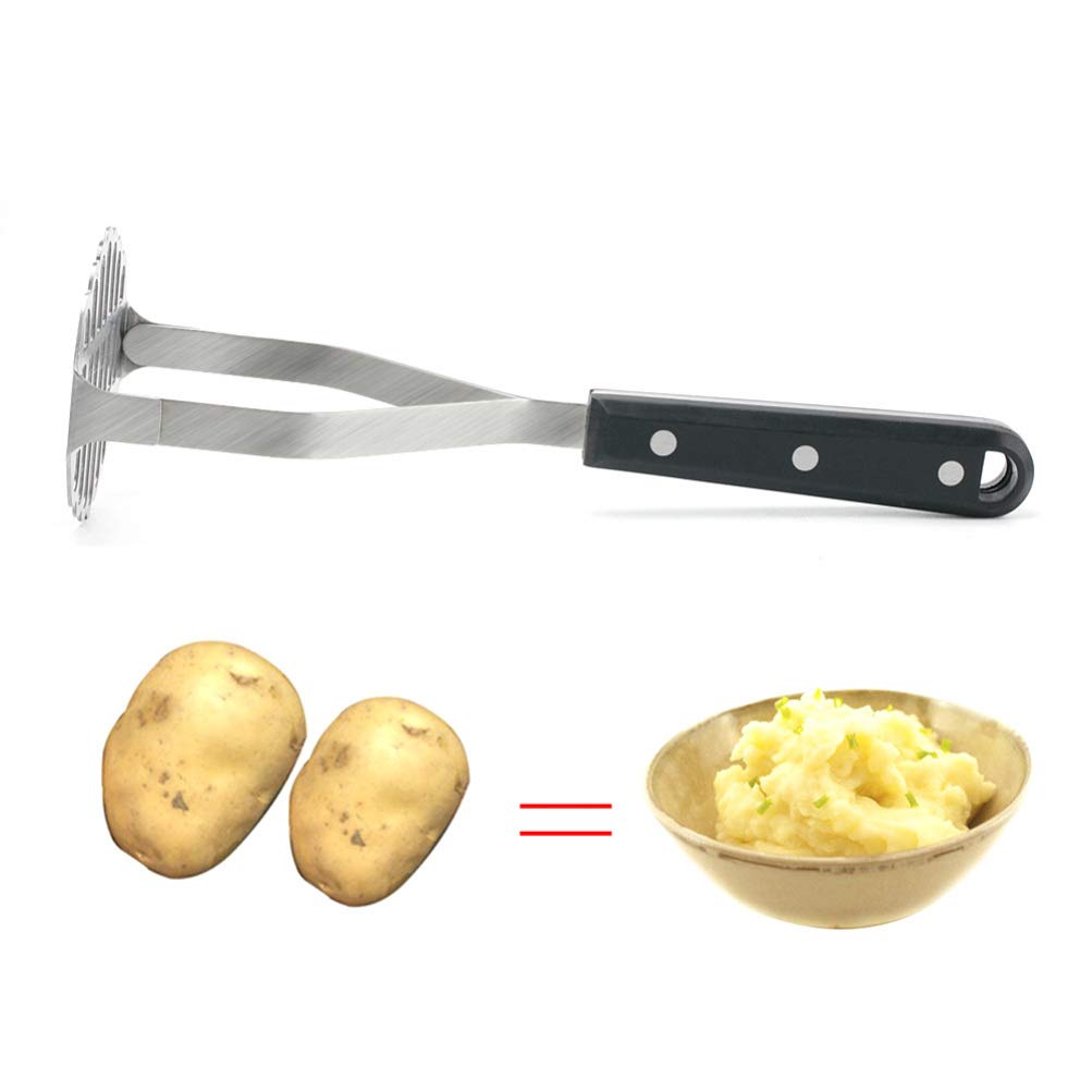 1pc Stainless Steel Potato Ricer - Handheld Potato Masher & Presser for Smooth Mashed Potatoes - Perfect for Kitchens, Restaurants, and Home Cooking