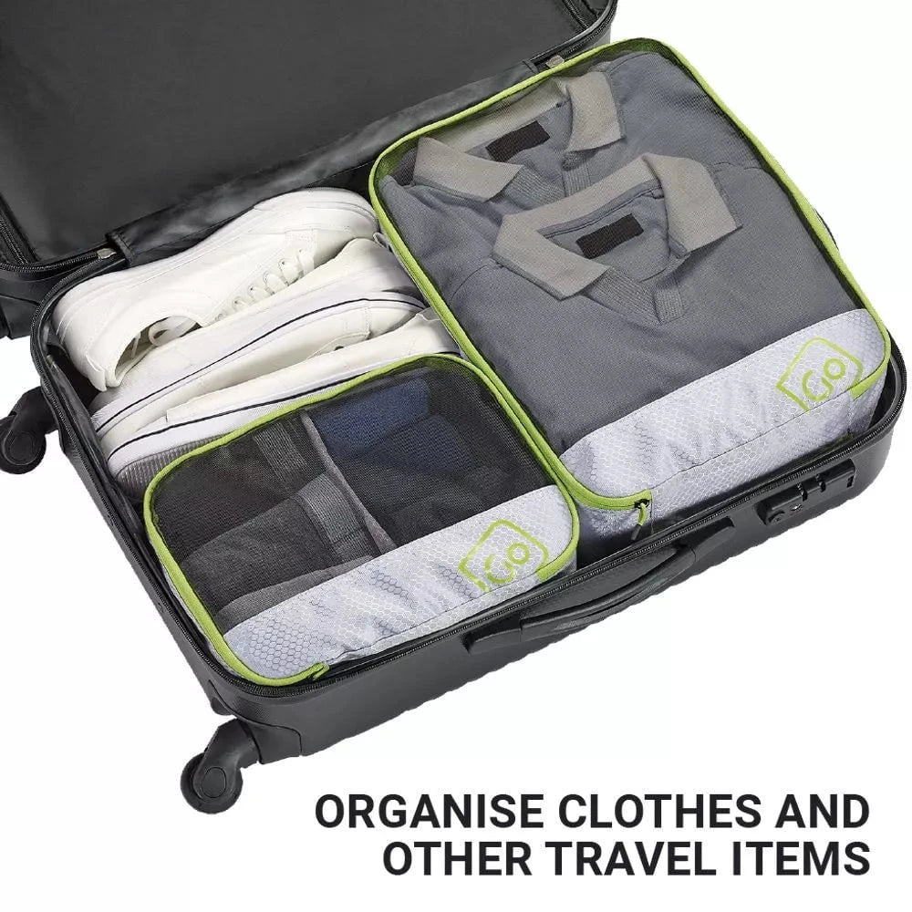Premium Travel Packing Cubes Set - 4-Piece Lightweight Luggage Organizers for Suitcases & Backpacks | Perfect for Business Trips, Vacations & Weekend Getaways