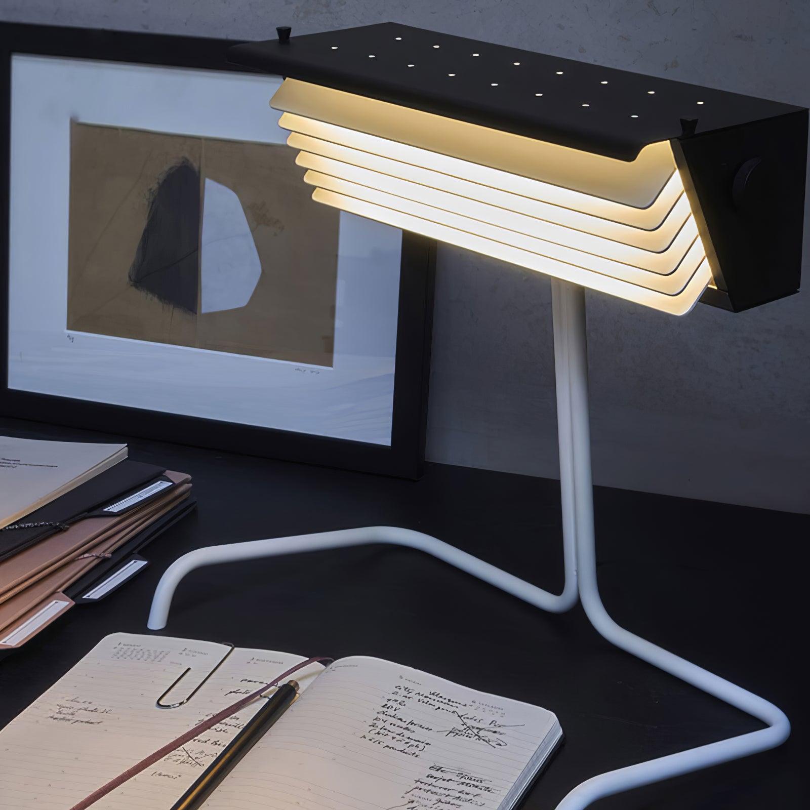 Xalor Modern LED Table Lamp with Touch Control - Adjustable Brightness for Bedroom, Living Room, and Office - Perfect for Reading, Working, and Relaxing