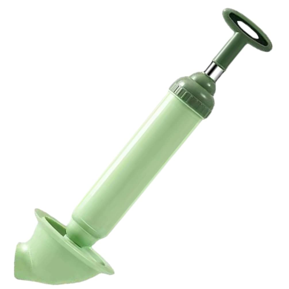 Angoily High Pressure Air Pump Toilet Plunger - Manual Drain Blaster & Clog Remover for Kitchen Sink, Bathroom, Floor Drain - Powerful Pipe Cleaner Tool (Green) - Perfect for Unclogging Toilets, Showers, and Kitchen Drains