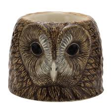 Handmade Tawny Owl Egg Cup - Ceramic Egg Holder for Breakfast Table Decor, Perfect for Easter, Kitchen & Dining Room Display