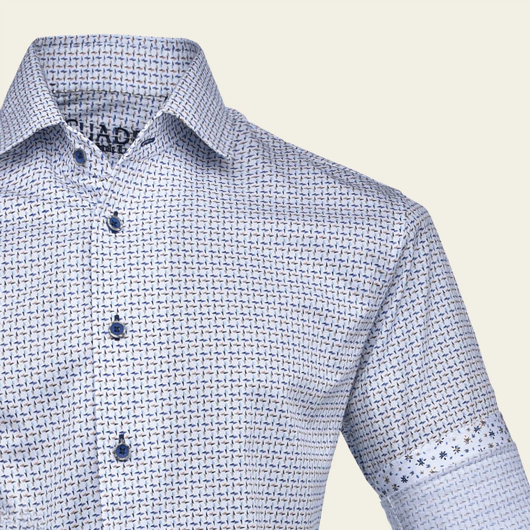 CMW848R Men's Casual Cotton Shirt - Stylish Multi-Pattern Button Down Shirt for Everyday Wear, Office & Outdoor Activities