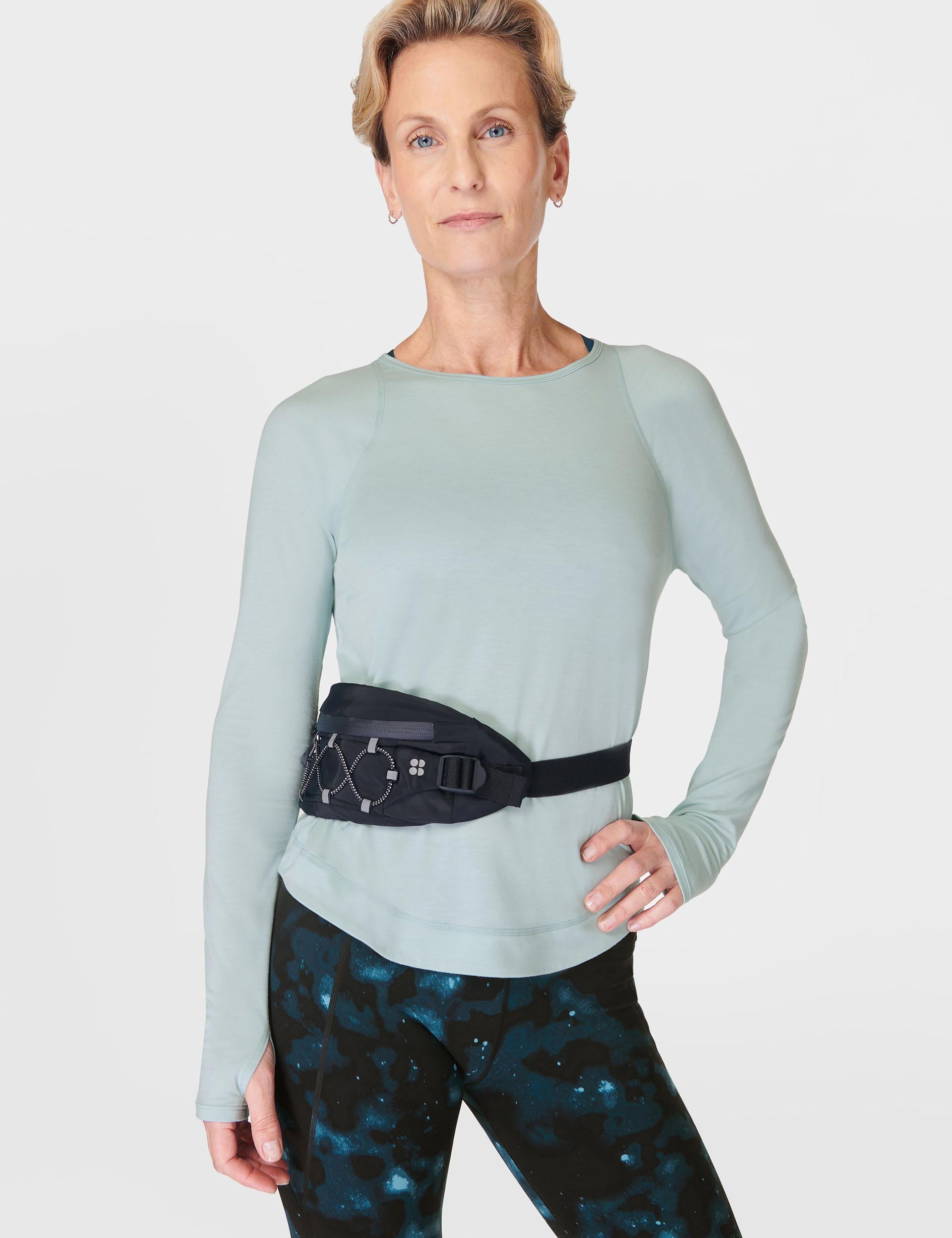 Breathe Easy Running Long Sleeve Top - Moisture Wicking Athletic Shirt for Men & Women in Muted Teal Blue | Perfect for Jogging, Gym Workouts & Outdoor Activities
