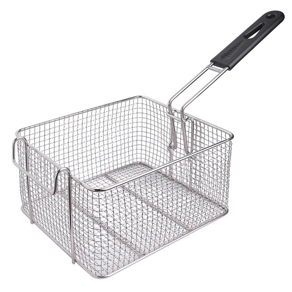 GHP 6-Liter 2500W Commercial Stainless Steel Deep Fryer with Basket & Lid - Perfect for Restaurants, Food Trucks & Home Kitchen Use