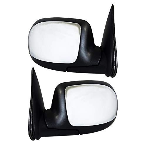 RAREELECTRICAL Replacement Door Mirror Pair for 1999-2000 GMC Sierra 2500 - Compatible with Part Numbers 15179829, 15179830 & GM1320173 - Perfect for Truck Restoration & Off-Road Upgrades