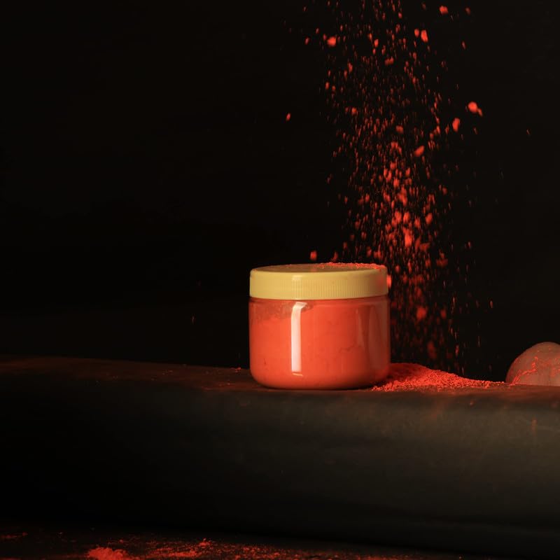 Rolimoli Hanuman Ji Sindoor Powder - Bajrangbali Orange Kumkum (100g) for Hindu Puja, Temple Worship & Spiritual Ceremonies