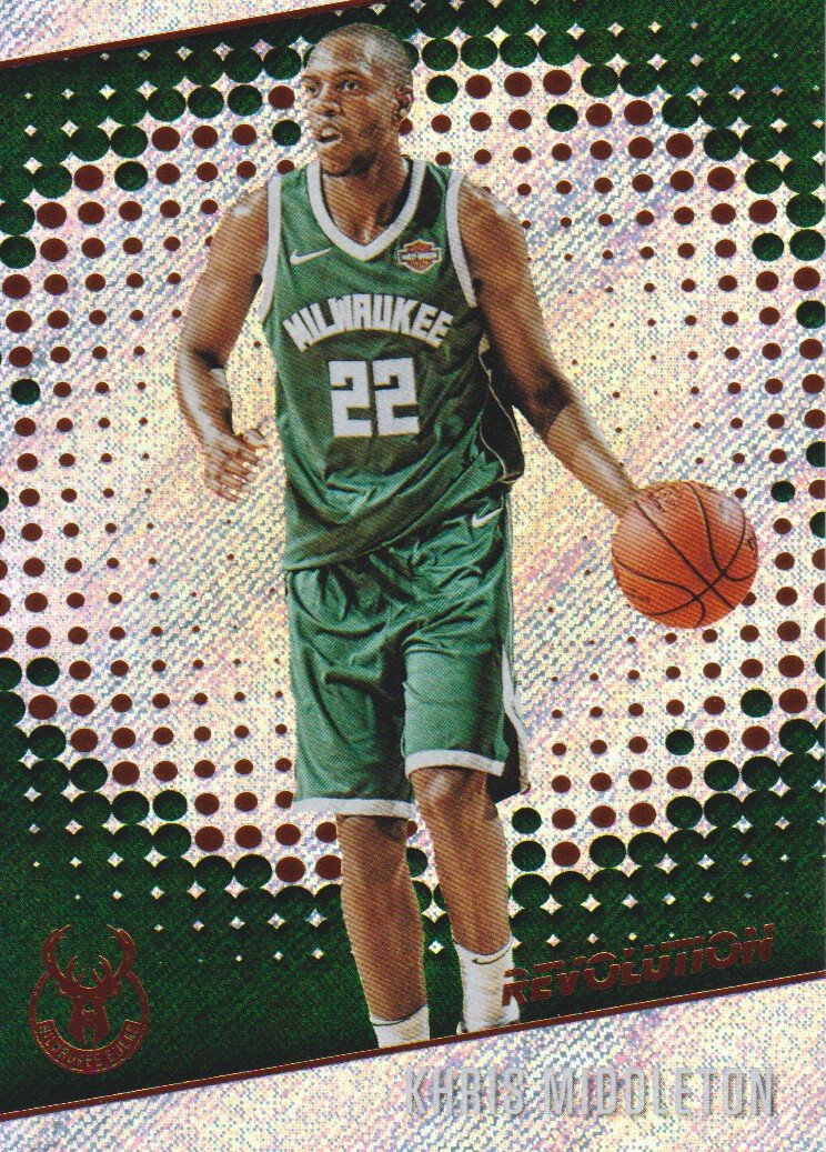 2017-18 Panini Revolution Basketball Card #28 Khris Middleton Milwaukee Bucks - Collectible NBA Trading Card for Fans & Memorabilia Enthusiasts