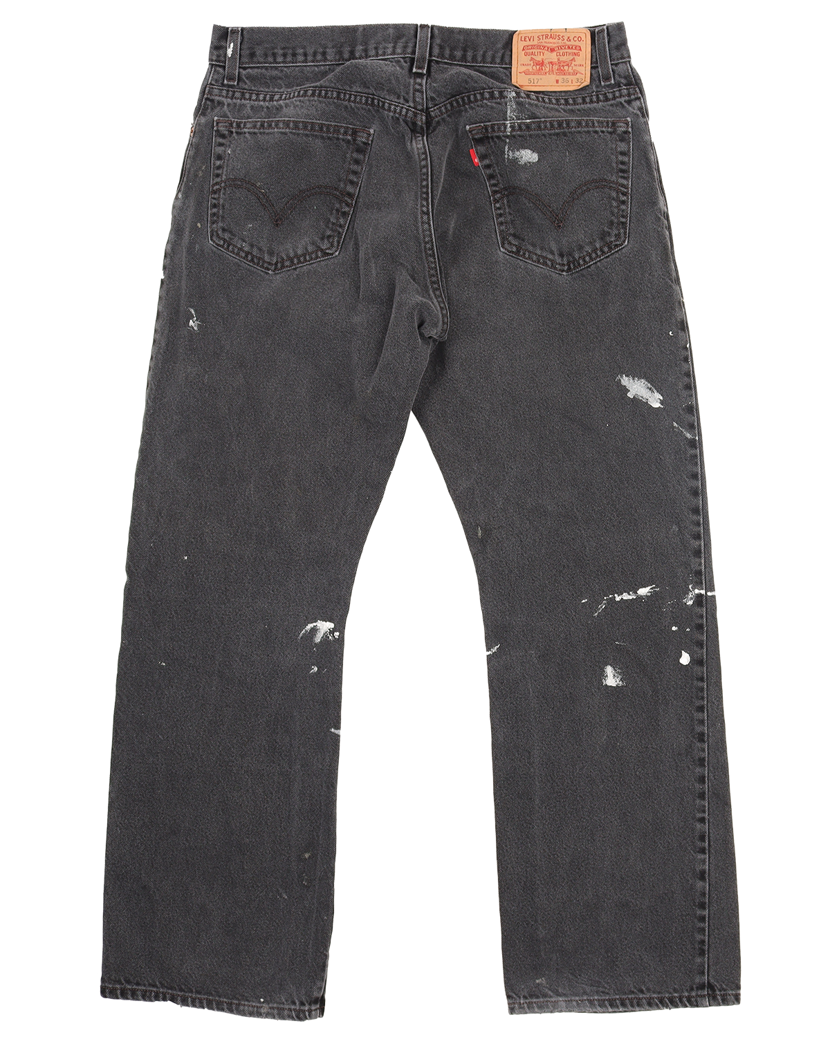 Vintage 1990's Levi's 517 Flare Painter Denim Jeans for Women - Retro High Waisted Bootcut Pants for Casual Wear & 70s Style Outfits