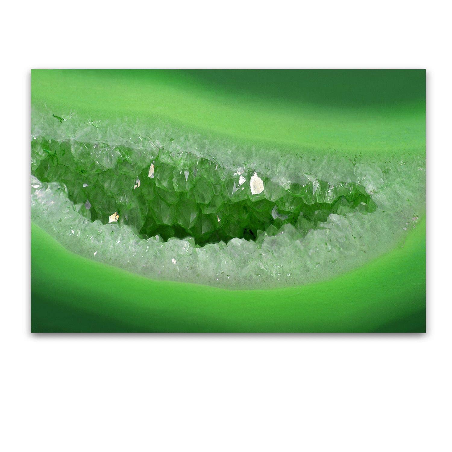 Startonight Acrylic Glass Wall Art - Abstract Green Agate Print - 24
