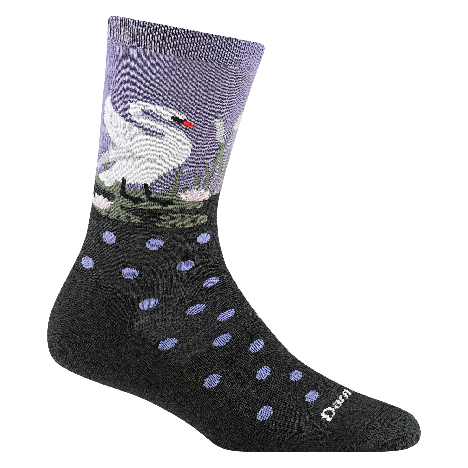 Darn Tough 6105 Wild Life Crew Socks - Merino Wool Hiking & Outdoor Socks for Men & Women - Warm, Durable & Comfortable for Camping, Backpacking & Winter Activities