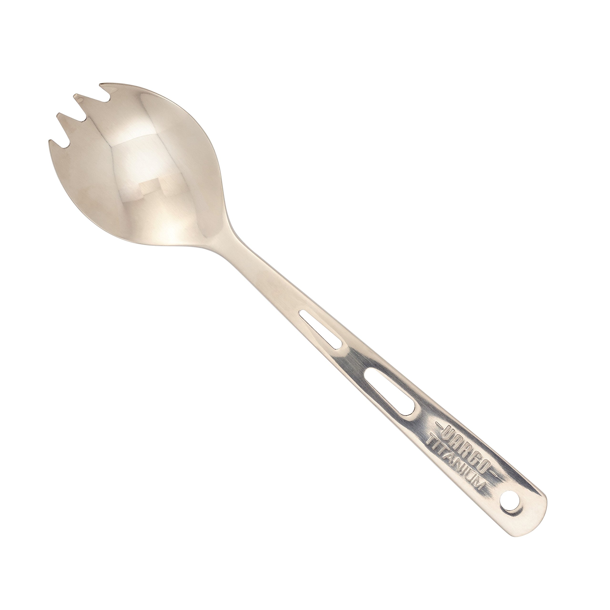 Vargo Titanium Spork - Ultralight Titanium Camping Fork Spoon Combo for Hiking, Backpacking & Outdoor Adventures - Perfect for Camping Meals, Backcountry Cooking & Travel Utensils