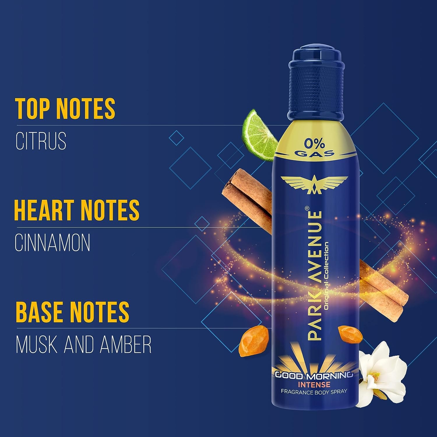 Men's Good Morning Perfume Intense Body Spray - 3.4 oz (100ml) Long-Lasting Fragrance for Daily Use | Fresh Scent for Work, Gym & Date Night