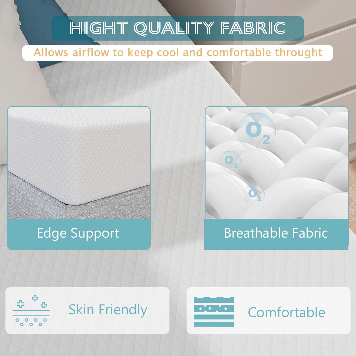6 Inch Twin Mattress - Cooling Gel Memory Foam for Pressure Relief, CertiPUR-US Certified, Bed-in-a-Box (75