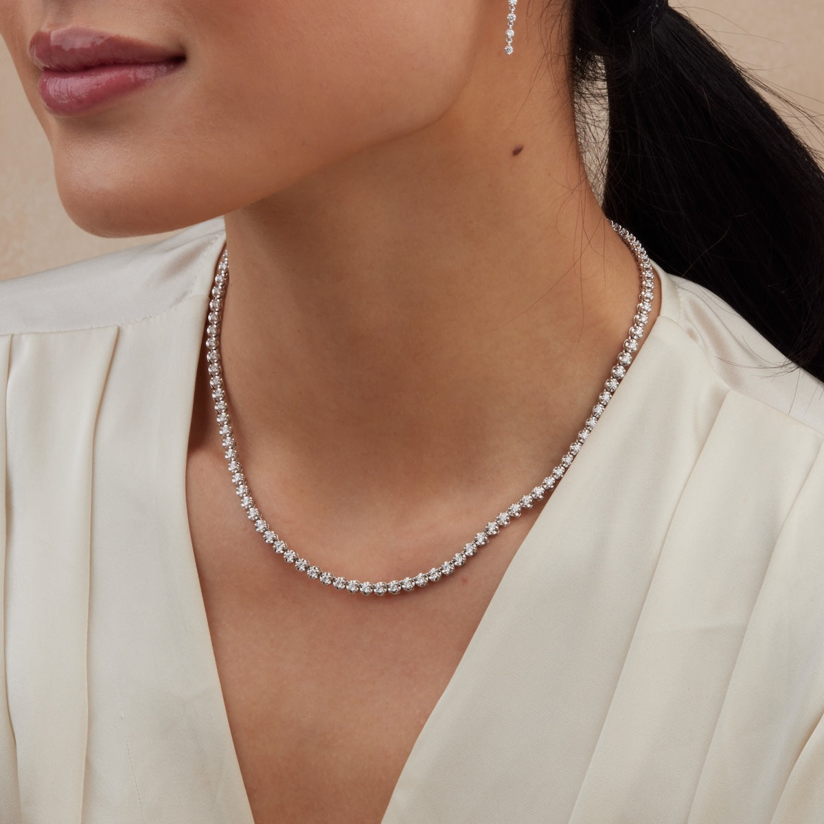 Buttercup Tennis Necklace - 14K Gold Plated Cubic Zirconia Tennis Chain for Women | Perfect for Weddings, Parties & Everyday Elegance