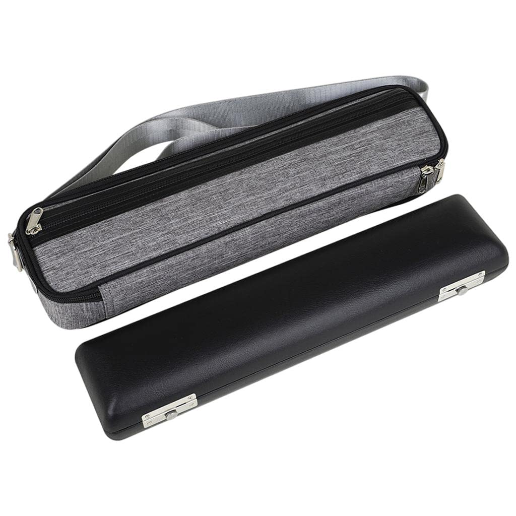 Premium 17-Hole Padded Flute Case - Durable Woodwind Instrument Accessory for Professional Musicians & Students - Perfect for Travel, Storage & Protection