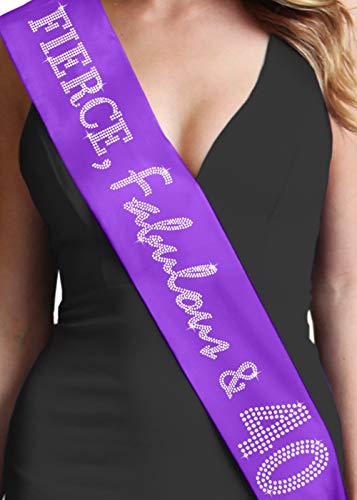 Purple (Fierce Fabulous & 40 - Rhinestone)