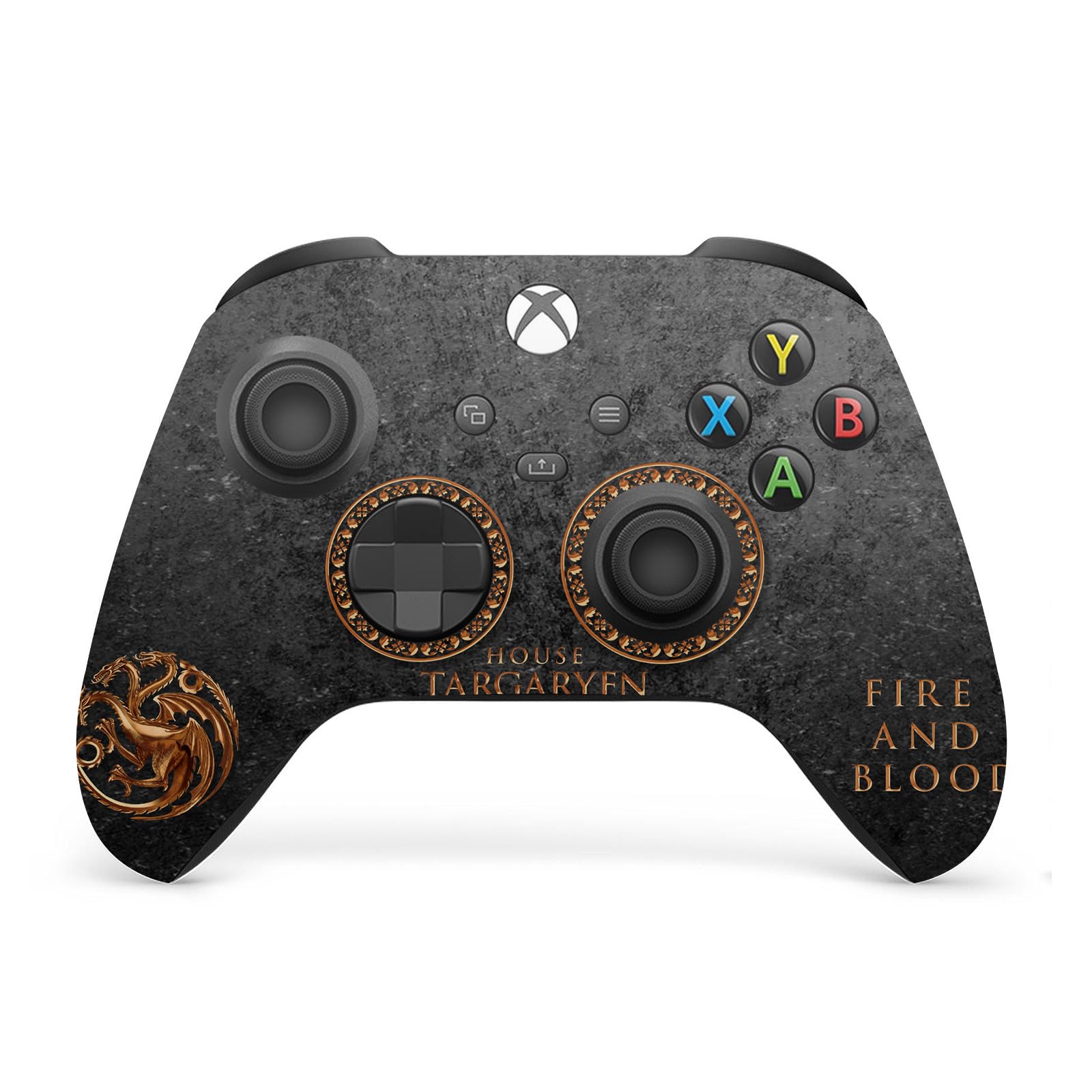 Official HBO Game of Thrones House Targaryen Vinyl Skin Sticker Decal Cover for Xbox Series X Console & Controller Bundle - Premium Gaming Accessories for Fans & Collectors - Perfect for Themed Gaming Setups & Gift Giving