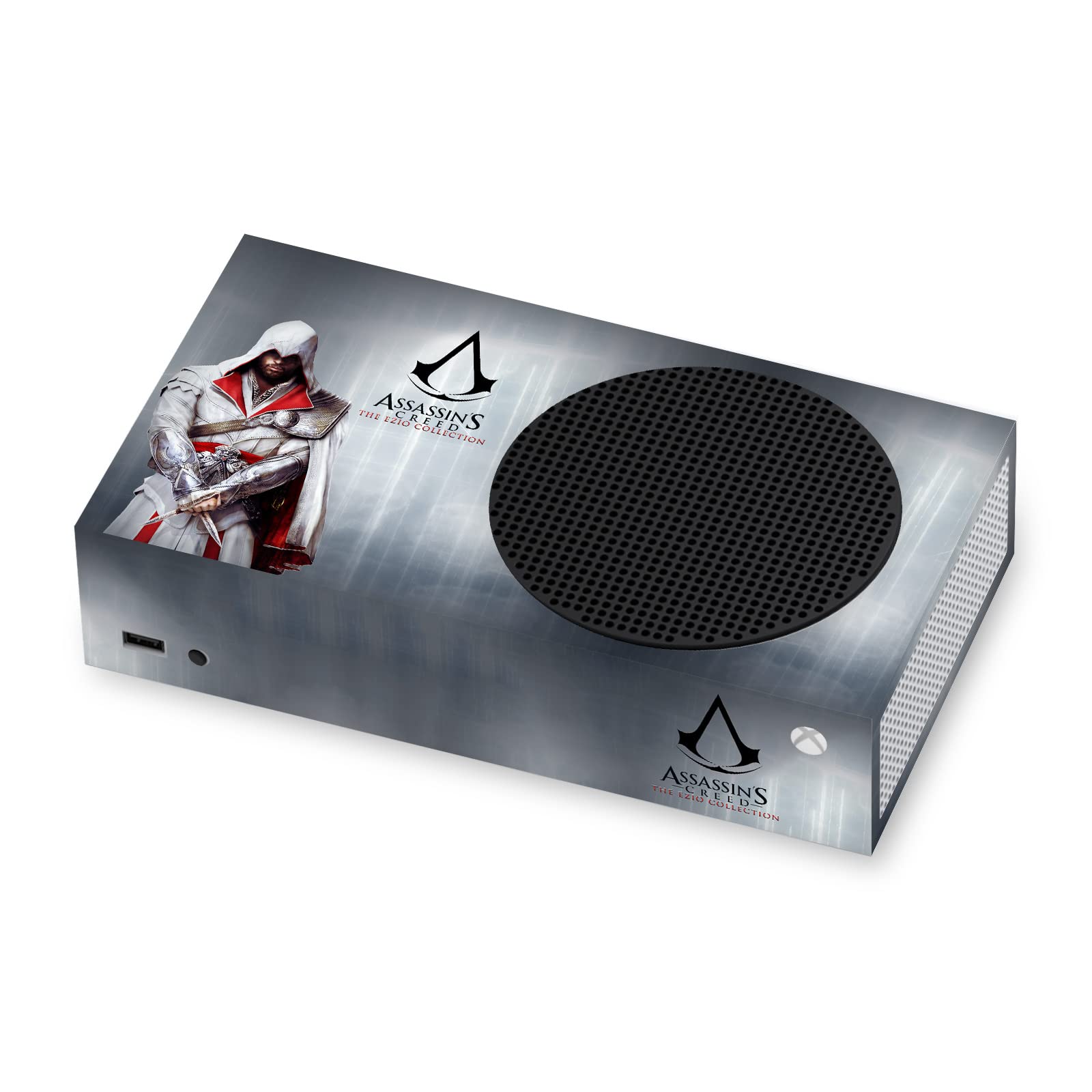 Officially Licensed Assassin's Creed Ezio Auditore Brotherhood Vinyl Sticker Skin for Xbox Series S Console - Gaming Decal Cover with Matte Finish - Perfect for Gamers and Collectors