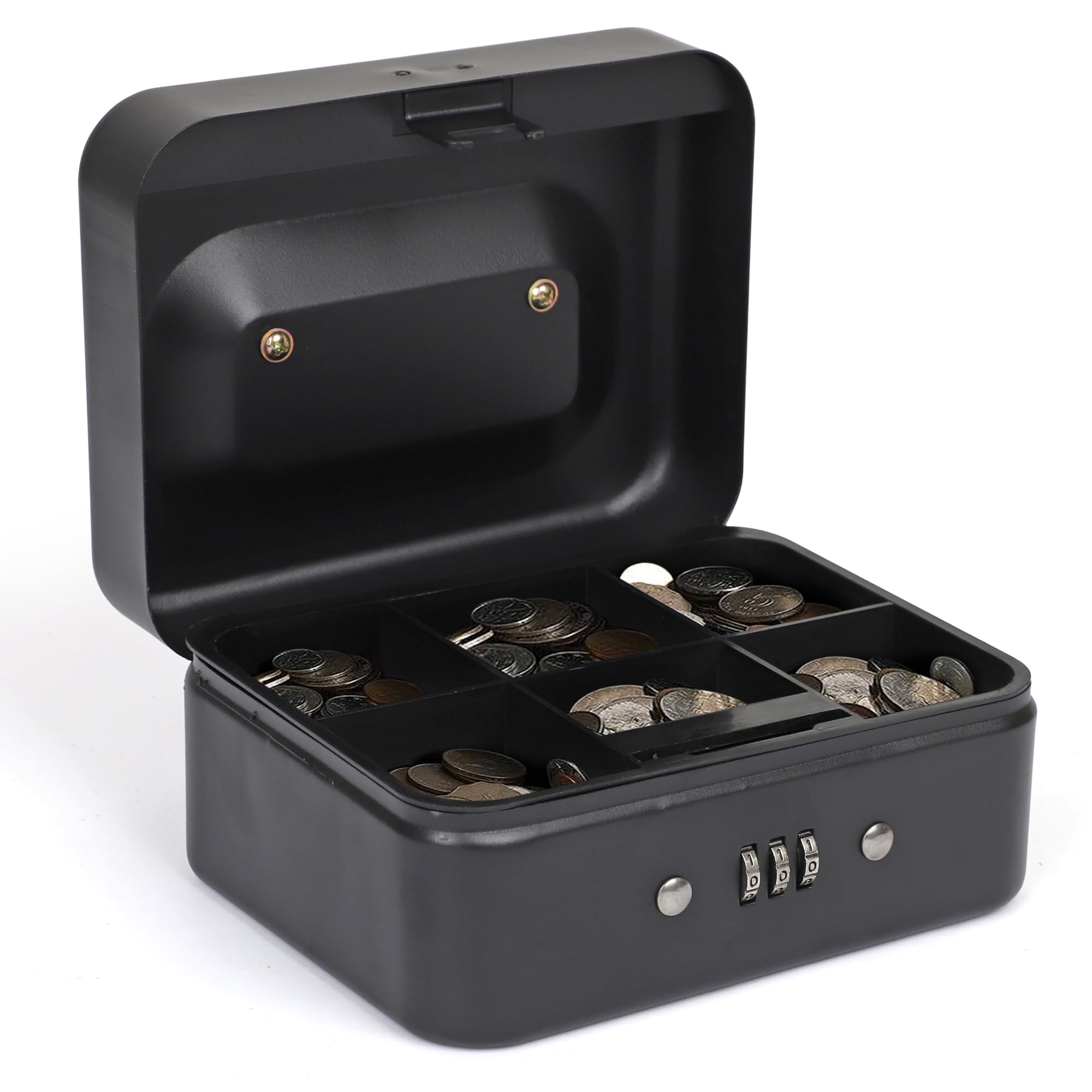 Darice Medium Cash Lock Box with Money Tray & Key Lock - 4.75