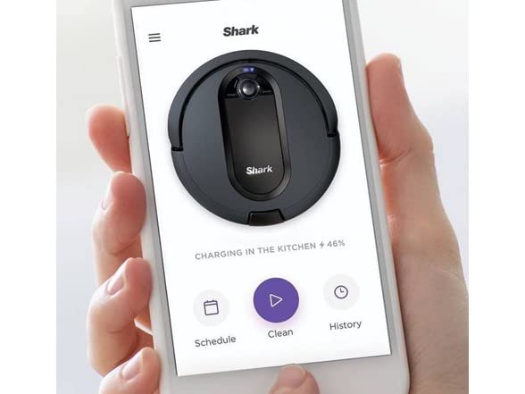 Shark EZ Wi-Fi Connected Robot Vacuum with XL Self-Empty Base - RV911AE (Renewed) | Smart Home Cleaning for Pet Hair, Hard Floors & Carpets | Ideal for Large Homes & Busy Families
