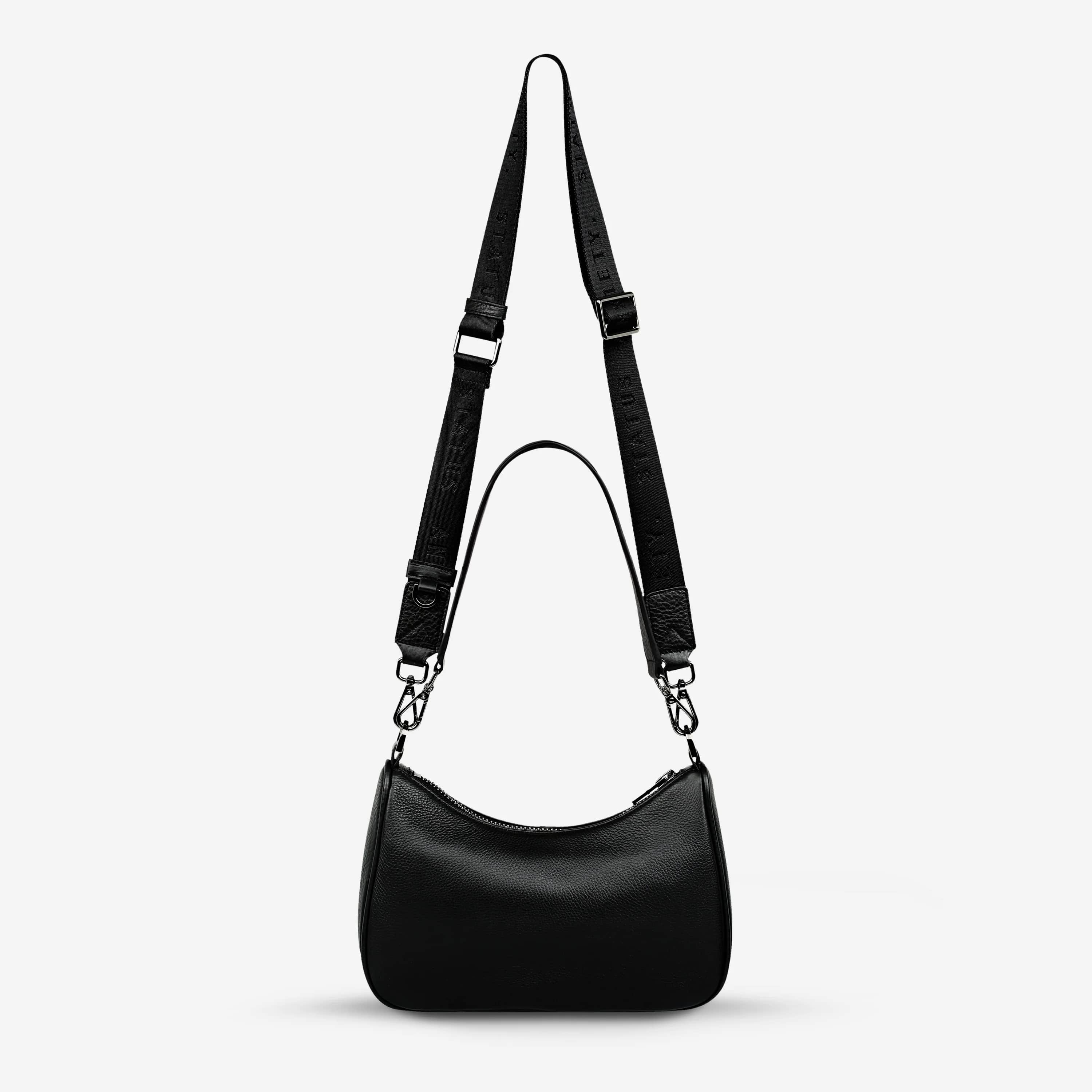 Status Anxiety Look Both Ways Bag - Stylish Black Crossbody Purse for Women | Perfect for Work, Travel & Everyday Use