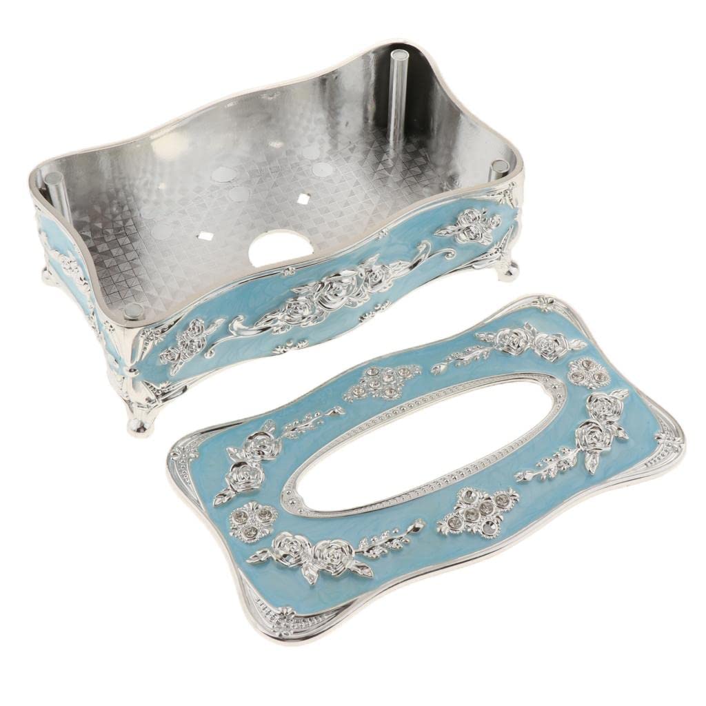 European Style Acrylic Tissue Box Holder - Elegant Napkin Dispenser for Living Room, Bedroom & Bathroom - Decorative Tissue Paper Storage Container for Home & Office