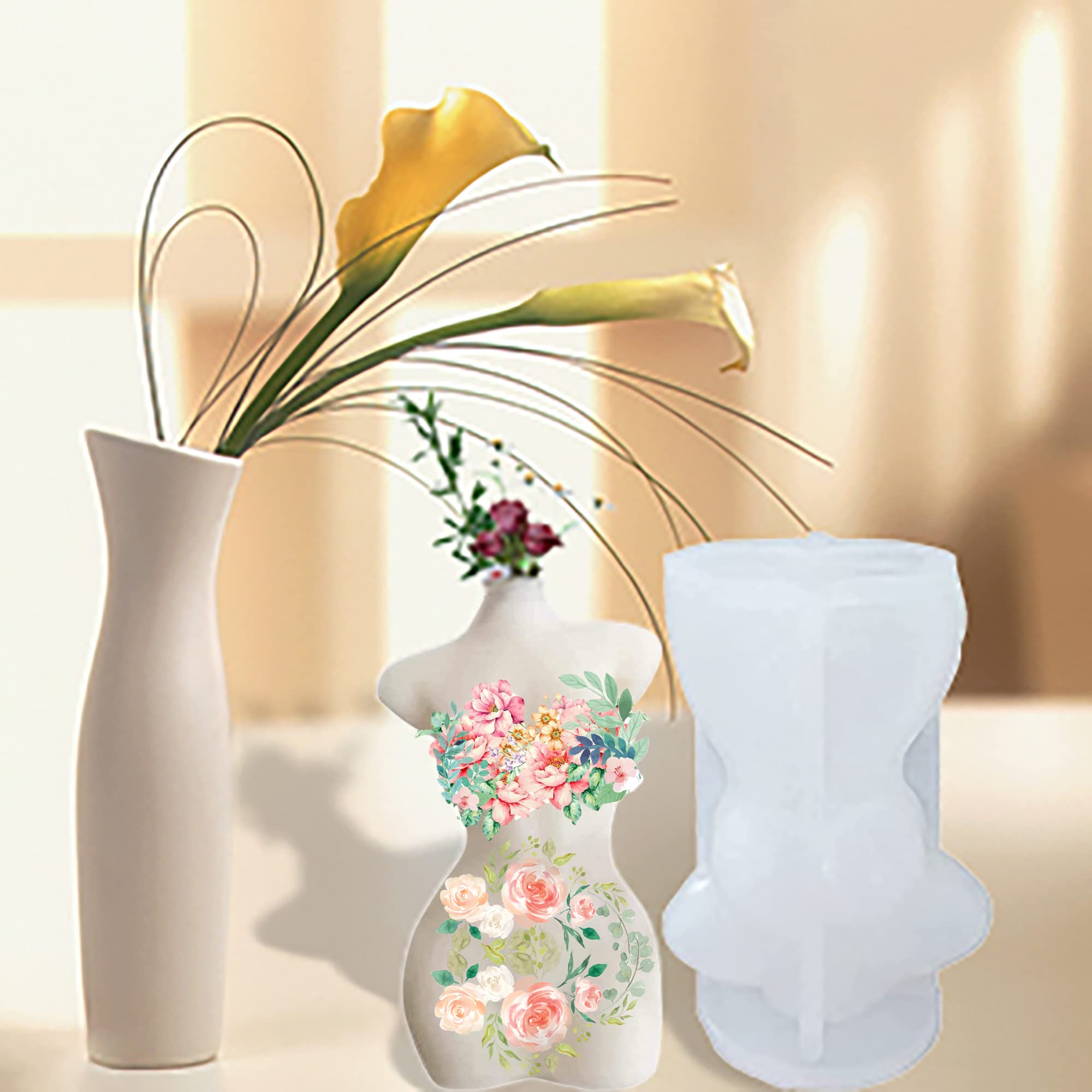 Premium Silicone Candle Molds for DIY Candle Making - 3D Resin Molds for Wax Casting, Candle Melts & Home Decor (Perfect for Gifts, Weddings, Parties & Relaxation)