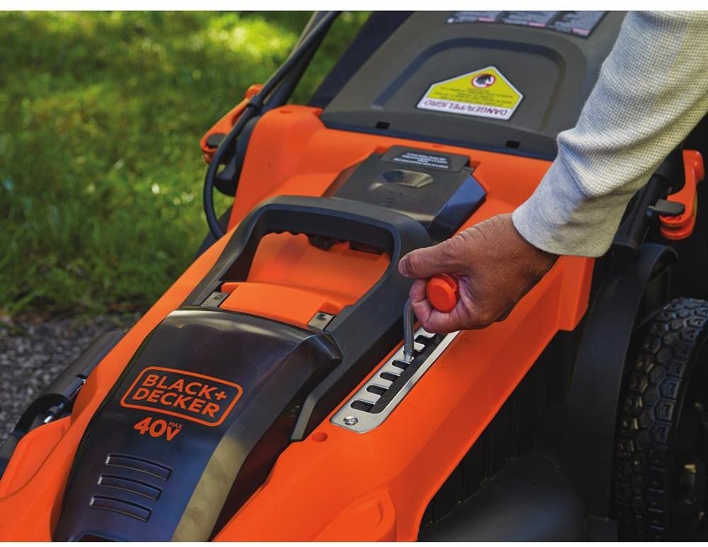 BLACK + DECKER 40V Max Lithium Cordless Lawn Mower (CM2043) - Refurbished with Full Warranty | Lightweight Battery-Powered Lawn Care for Small to Medium Yards