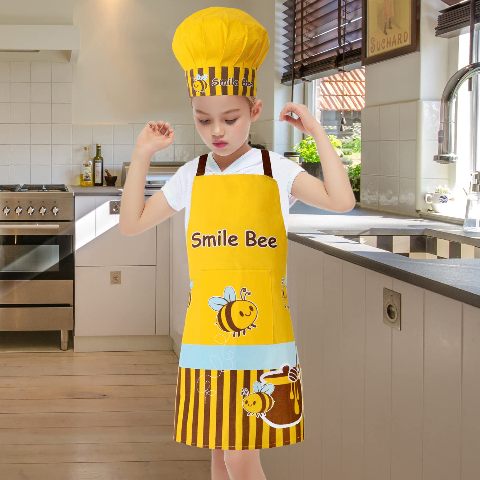 Premium Kitchen Aprons for Cooking & Baking - Adjustable, Durable & Stylish Chef Aprons for Home & Professional Use - Perfect for BBQ, Grilling, Baking & Meal Prep